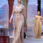 Block print with natural dye cut Dana hand work Gown