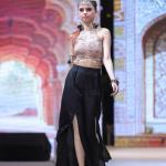 Crop Top and Slit Pants Set