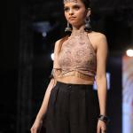 Crop Top and Slit Pants Set