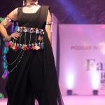 BLACK SRAEE WITH BANJARA BELT