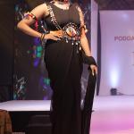 BLACK SRAEE WITH BANJARA BELT