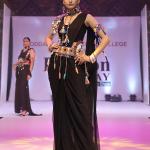 BLACK SRAEE WITH BANJARA BELT