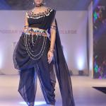 BLACK SRAEE WITH BANJARA BELT
